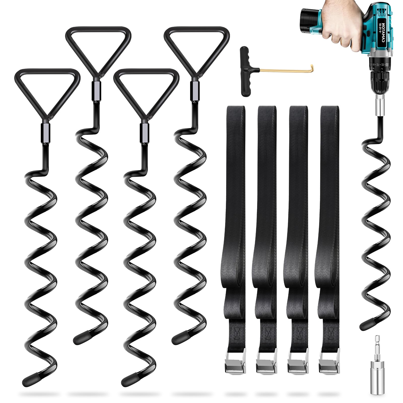 Devitt QuantumPulse Outdoor Canopy Anchor Strap Set styled product scene