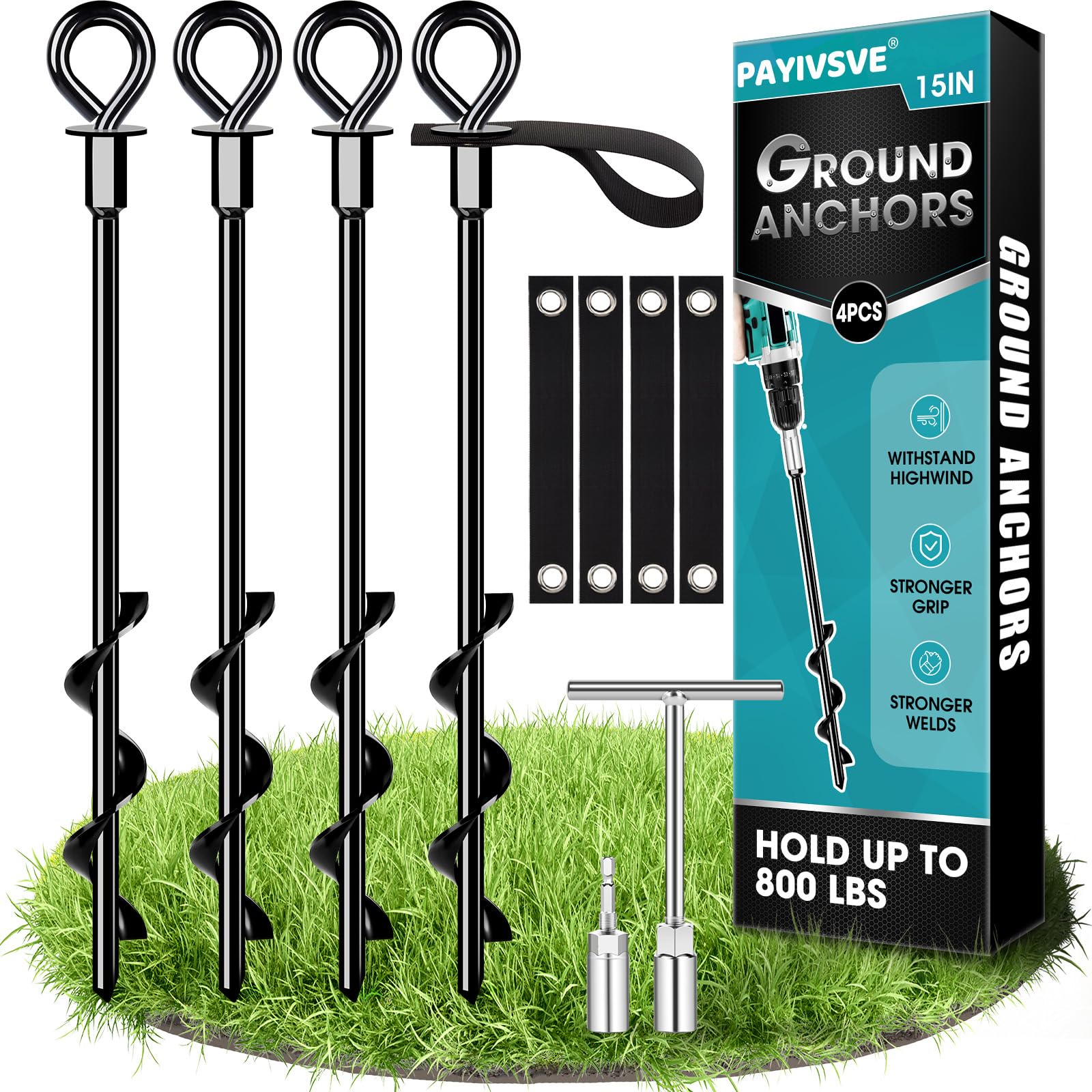 Devitt QuantumPulse Outdoor Canopy Anchor Strap Set material detail photo