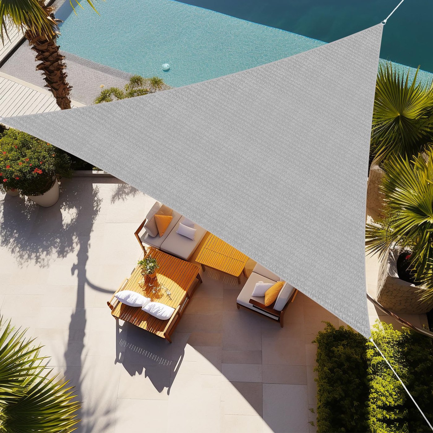 Devitt QuantumPulse Triangle Sun Shade Sail material detail photo
